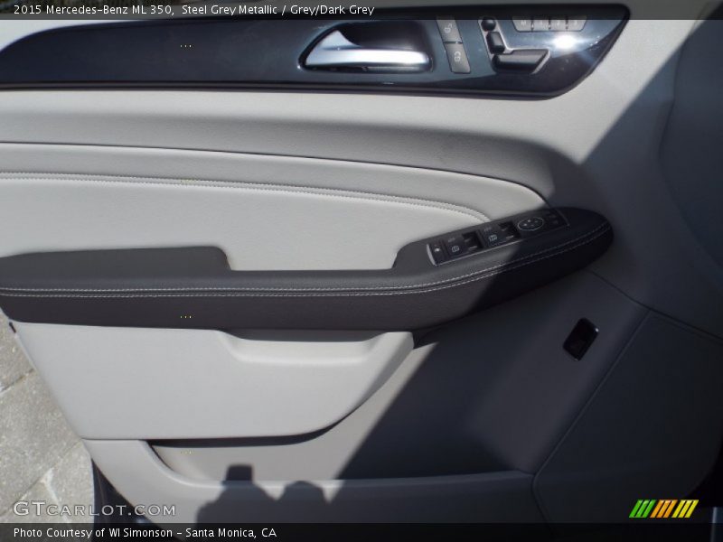 Steel Grey Metallic / Grey/Dark Grey 2015 Mercedes-Benz ML 350