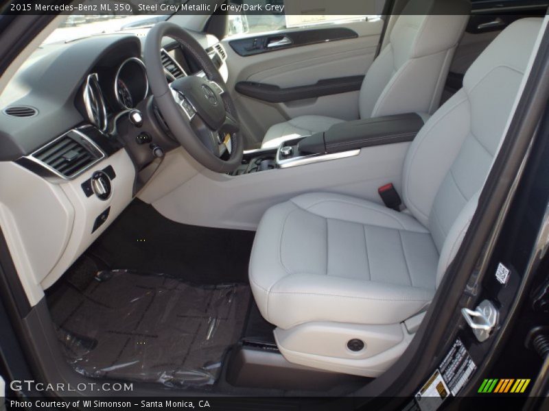 Steel Grey Metallic / Grey/Dark Grey 2015 Mercedes-Benz ML 350