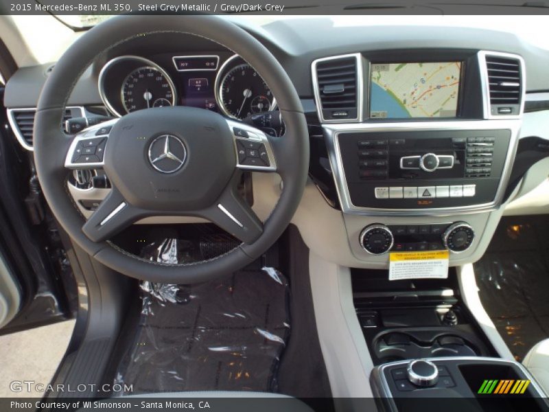 Steel Grey Metallic / Grey/Dark Grey 2015 Mercedes-Benz ML 350