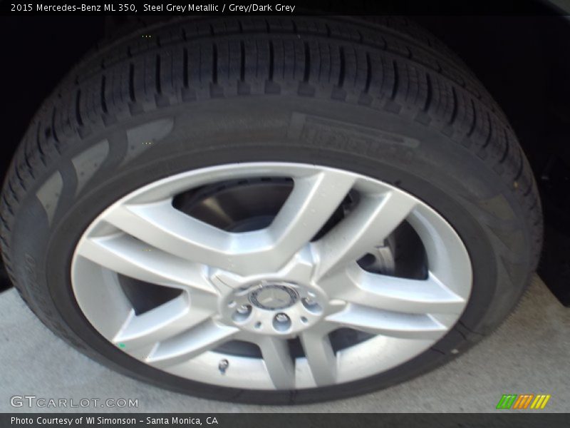 Steel Grey Metallic / Grey/Dark Grey 2015 Mercedes-Benz ML 350
