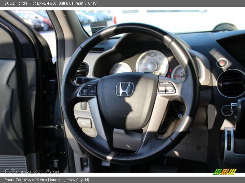 Bali Blue Pearl / Gray 2011 Honda Pilot EX-L 4WD