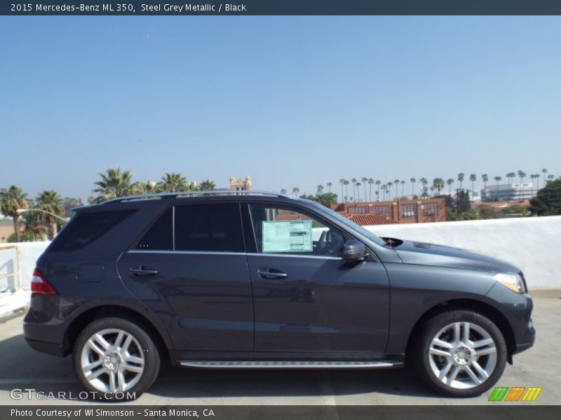 Steel Grey Metallic / Black 2015 Mercedes-Benz ML 350