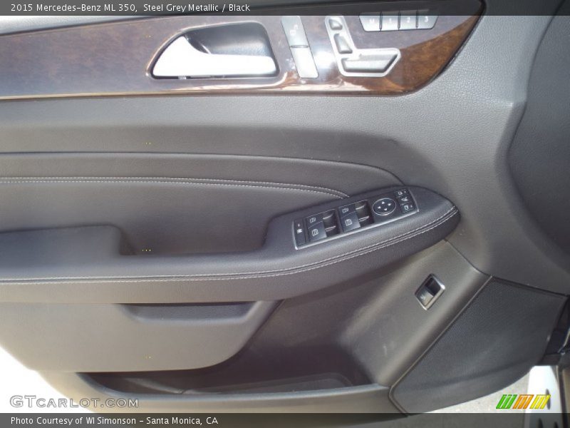Steel Grey Metallic / Black 2015 Mercedes-Benz ML 350