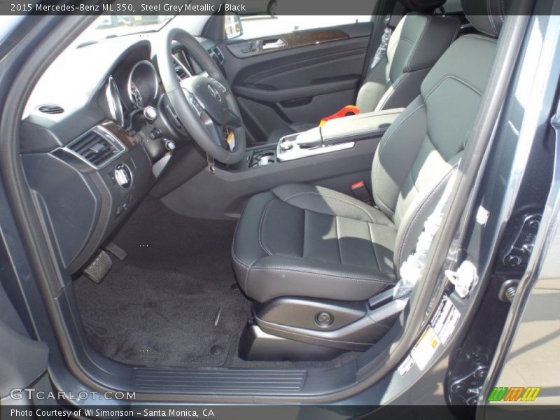 Steel Grey Metallic / Black 2015 Mercedes-Benz ML 350