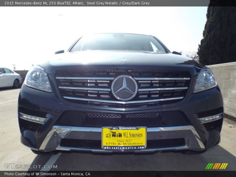 Steel Grey Metallic / Grey/Dark Grey 2015 Mercedes-Benz ML 250 BlueTEC 4Matic