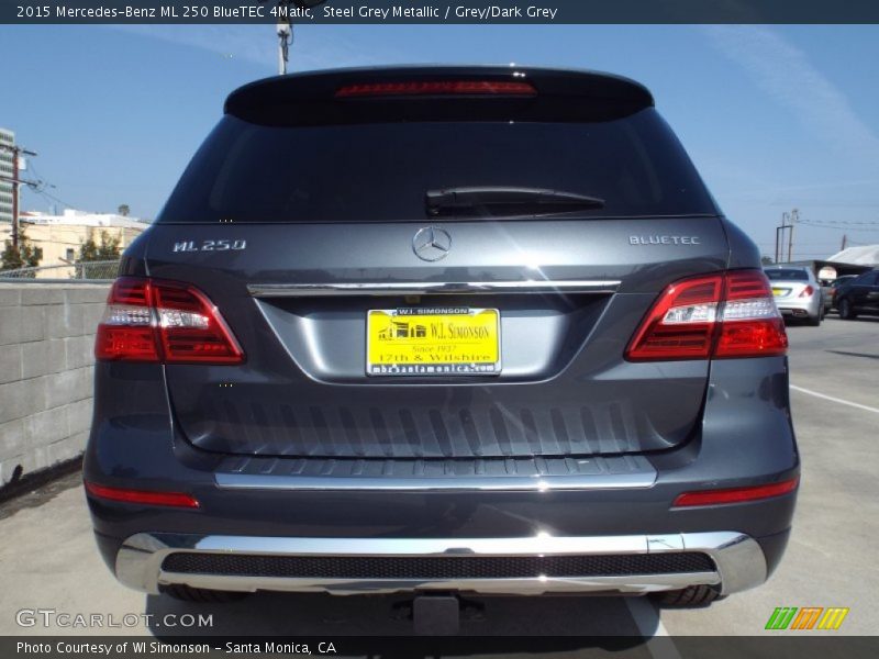 Steel Grey Metallic / Grey/Dark Grey 2015 Mercedes-Benz ML 250 BlueTEC 4Matic