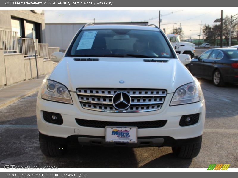 Arctic White / Ash Grey 2008 Mercedes-Benz ML 350 4Matic