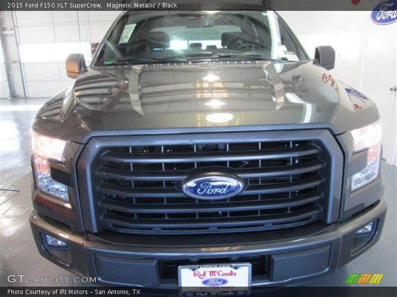 Magnetic Metallic / Black 2015 Ford F150 XLT SuperCrew