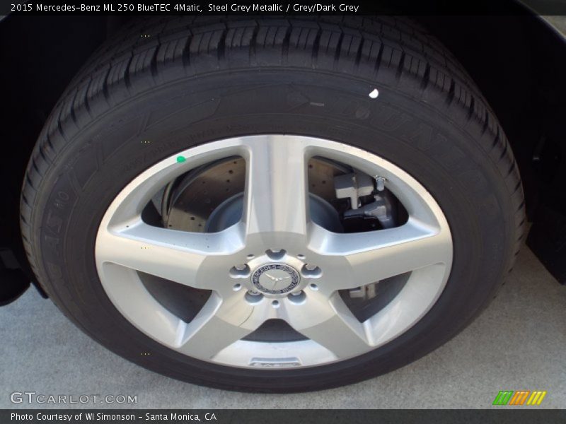 Steel Grey Metallic / Grey/Dark Grey 2015 Mercedes-Benz ML 250 BlueTEC 4Matic