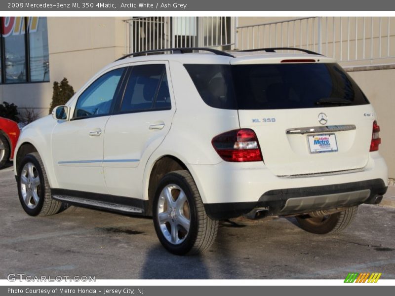Arctic White / Ash Grey 2008 Mercedes-Benz ML 350 4Matic