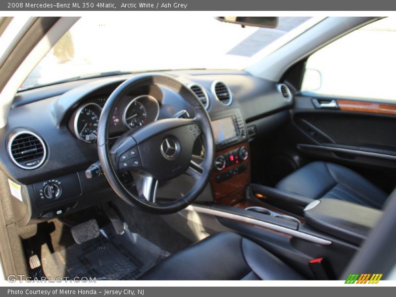 Arctic White / Ash Grey 2008 Mercedes-Benz ML 350 4Matic