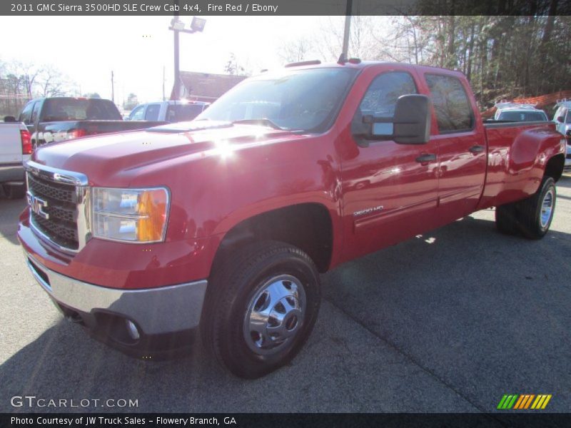 Fire Red / Ebony 2011 GMC Sierra 3500HD SLE Crew Cab 4x4