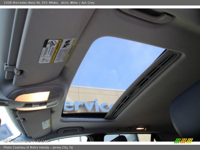 Arctic White / Ash Grey 2008 Mercedes-Benz ML 350 4Matic