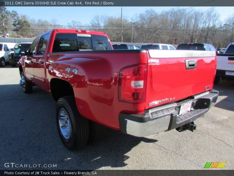 Fire Red / Ebony 2011 GMC Sierra 3500HD SLE Crew Cab 4x4