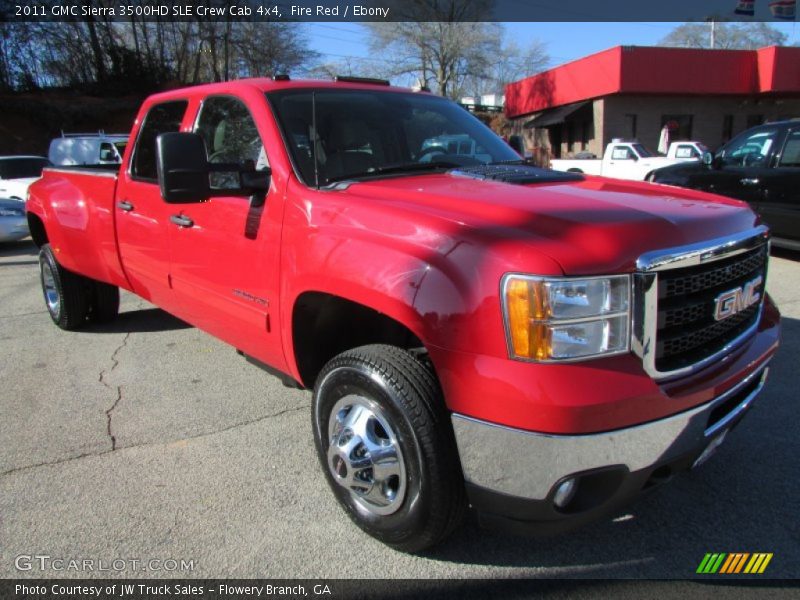 Fire Red / Ebony 2011 GMC Sierra 3500HD SLE Crew Cab 4x4