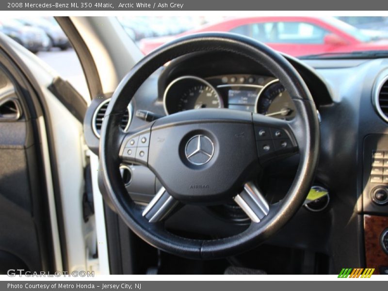 Arctic White / Ash Grey 2008 Mercedes-Benz ML 350 4Matic