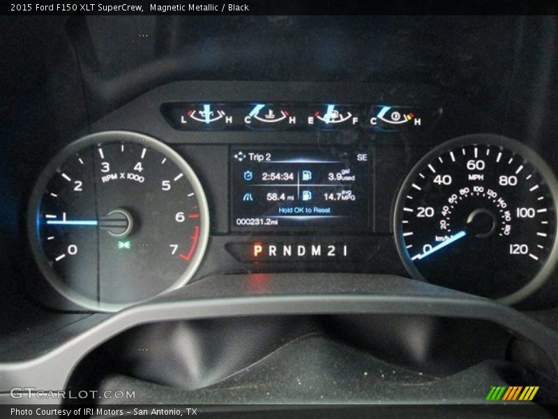 Magnetic Metallic / Black 2015 Ford F150 XLT SuperCrew