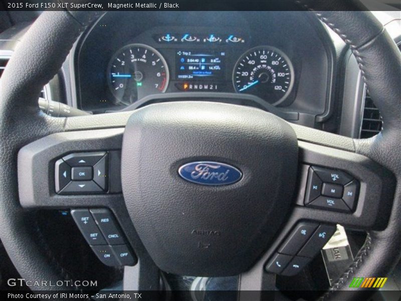 Magnetic Metallic / Black 2015 Ford F150 XLT SuperCrew
