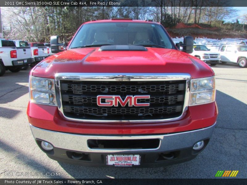 Fire Red / Ebony 2011 GMC Sierra 3500HD SLE Crew Cab 4x4