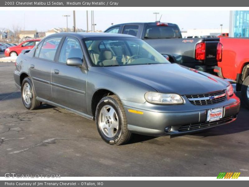 Medium Gray Metallic / Gray 2003 Chevrolet Malibu LS Sedan