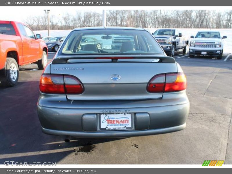 Medium Gray Metallic / Gray 2003 Chevrolet Malibu LS Sedan