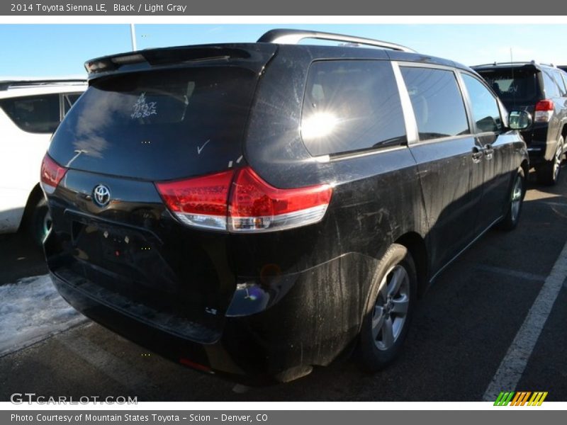 Black / Light Gray 2014 Toyota Sienna LE