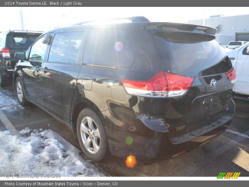 Black / Light Gray 2014 Toyota Sienna LE