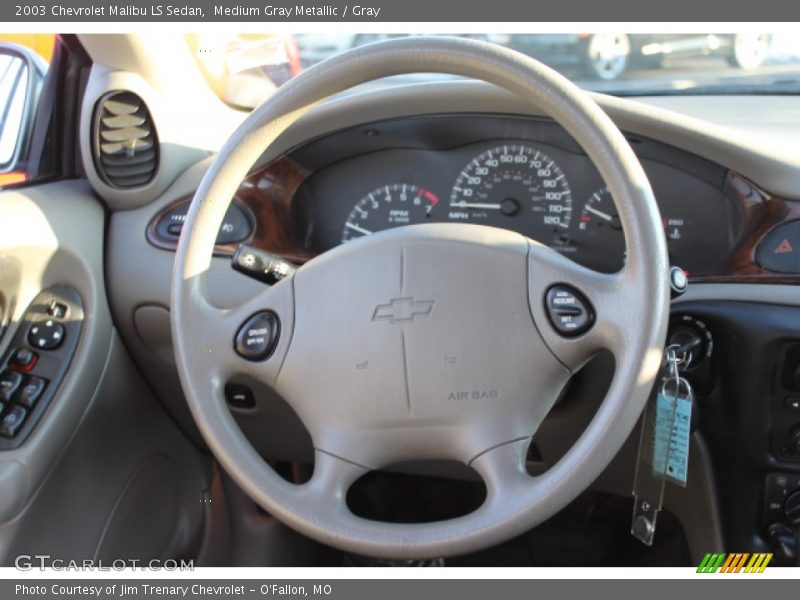 Medium Gray Metallic / Gray 2003 Chevrolet Malibu LS Sedan