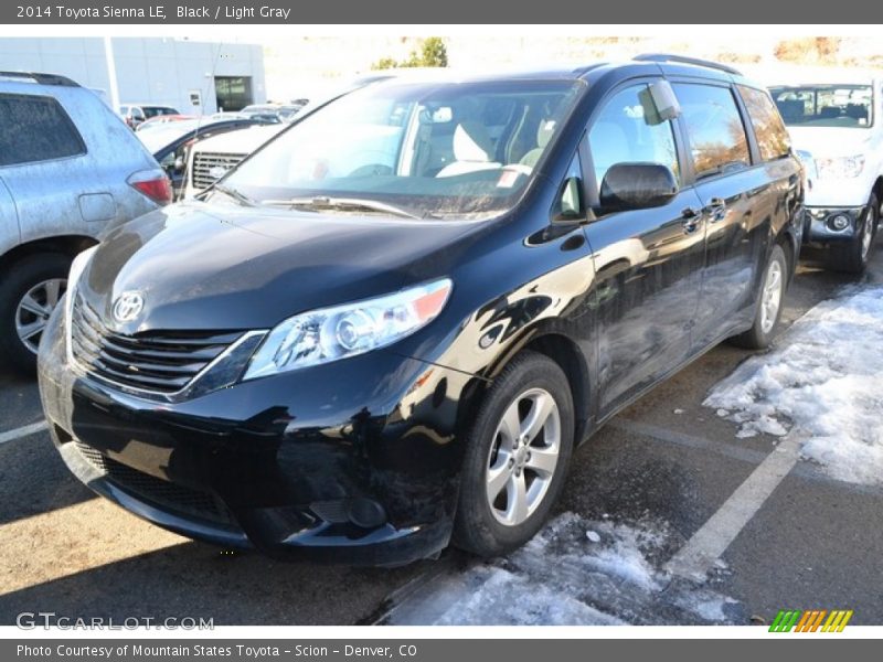 Black / Light Gray 2014 Toyota Sienna LE