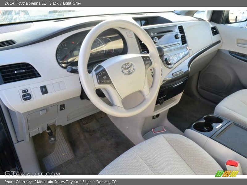 Black / Light Gray 2014 Toyota Sienna LE