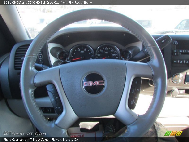 Fire Red / Ebony 2011 GMC Sierra 3500HD SLE Crew Cab 4x4