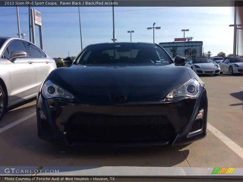 Raven Black / Black/Red Accents 2013 Scion FR-S Sport Coupe