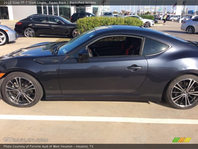 Raven Black / Black/Red Accents 2013 Scion FR-S Sport Coupe