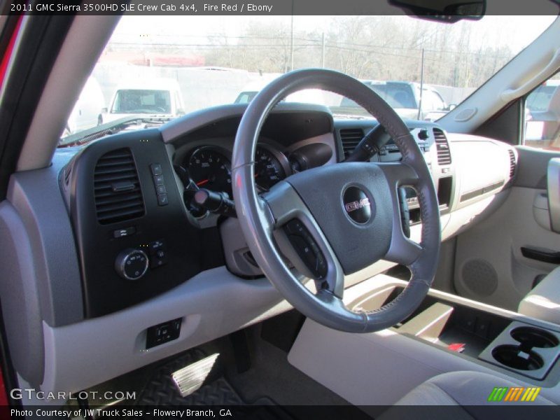 Fire Red / Ebony 2011 GMC Sierra 3500HD SLE Crew Cab 4x4