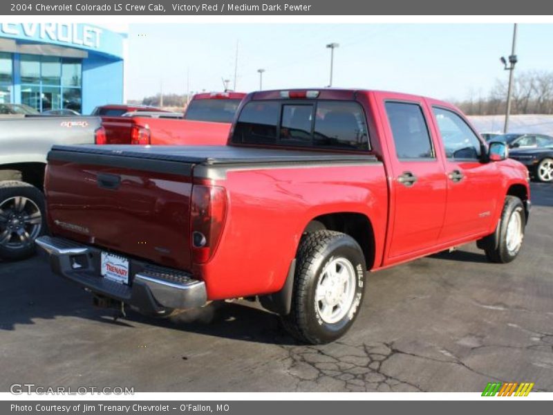 Victory Red / Medium Dark Pewter 2004 Chevrolet Colorado LS Crew Cab
