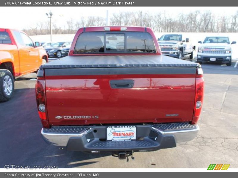 Victory Red / Medium Dark Pewter 2004 Chevrolet Colorado LS Crew Cab