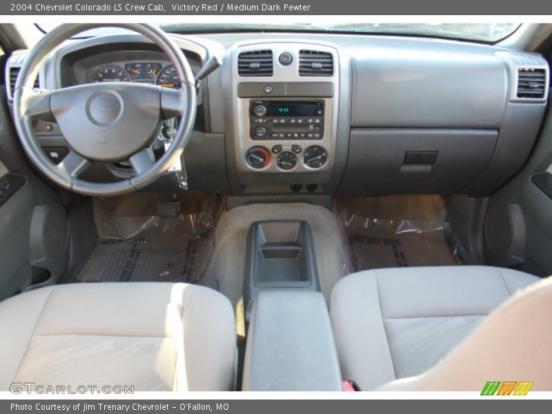 Victory Red / Medium Dark Pewter 2004 Chevrolet Colorado LS Crew Cab