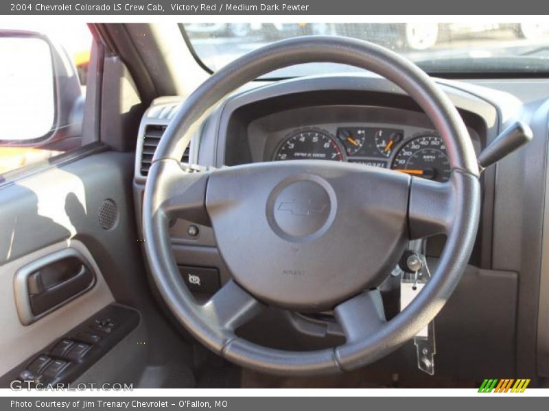 Victory Red / Medium Dark Pewter 2004 Chevrolet Colorado LS Crew Cab