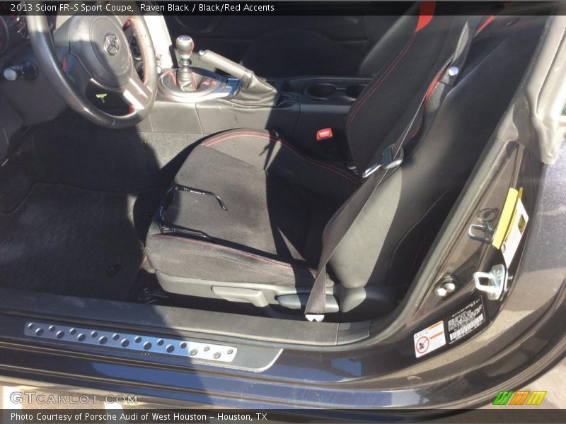 Raven Black / Black/Red Accents 2013 Scion FR-S Sport Coupe