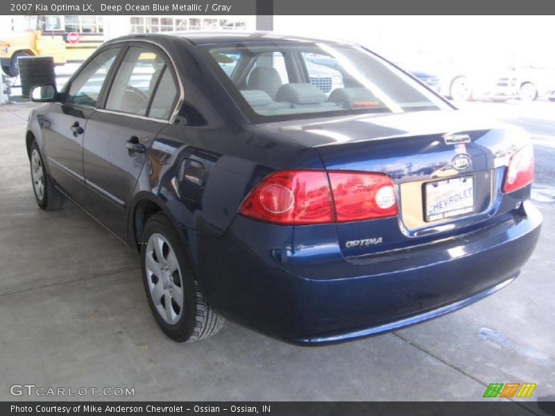 Deep Ocean Blue Metallic / Gray 2007 Kia Optima LX