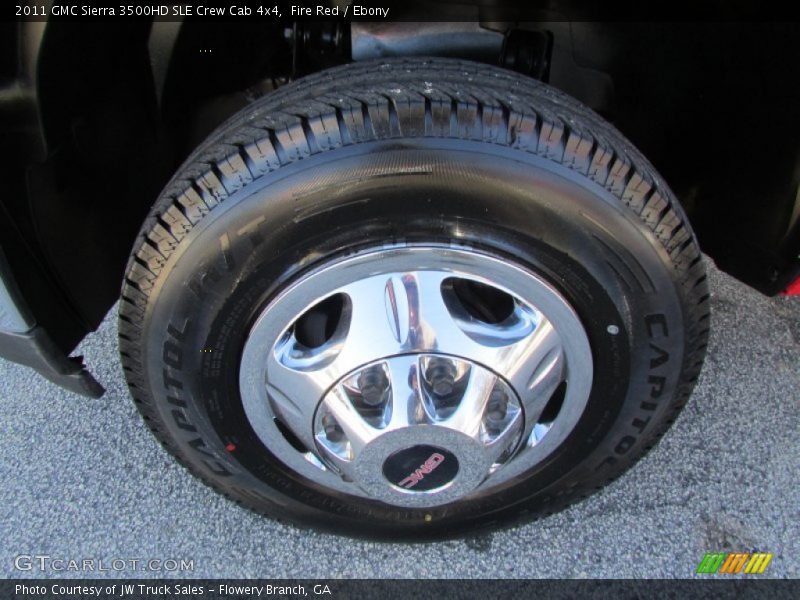 Fire Red / Ebony 2011 GMC Sierra 3500HD SLE Crew Cab 4x4