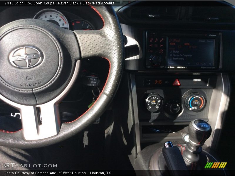 Raven Black / Black/Red Accents 2013 Scion FR-S Sport Coupe