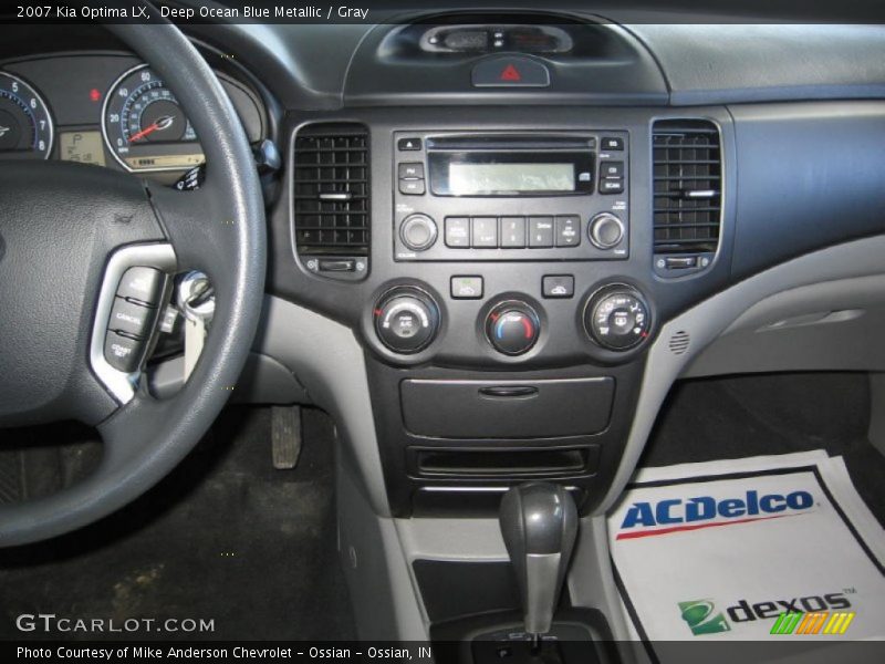 Deep Ocean Blue Metallic / Gray 2007 Kia Optima LX