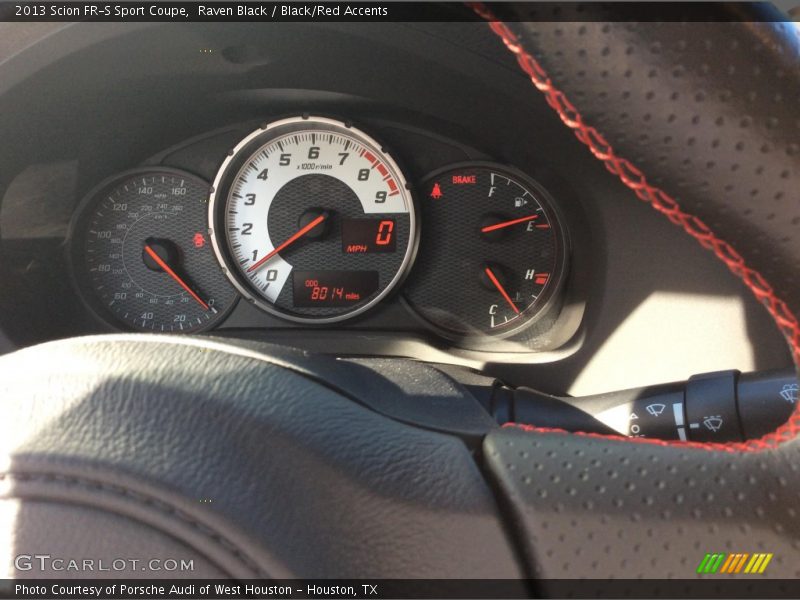 Raven Black / Black/Red Accents 2013 Scion FR-S Sport Coupe