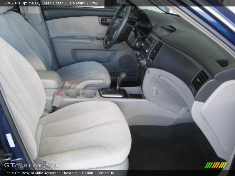 Deep Ocean Blue Metallic / Gray 2007 Kia Optima LX