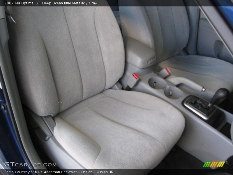 Deep Ocean Blue Metallic / Gray 2007 Kia Optima LX