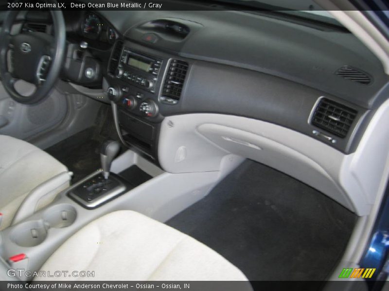 Deep Ocean Blue Metallic / Gray 2007 Kia Optima LX