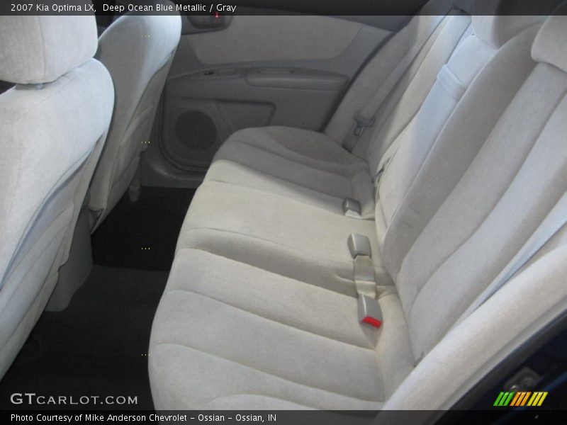 Deep Ocean Blue Metallic / Gray 2007 Kia Optima LX
