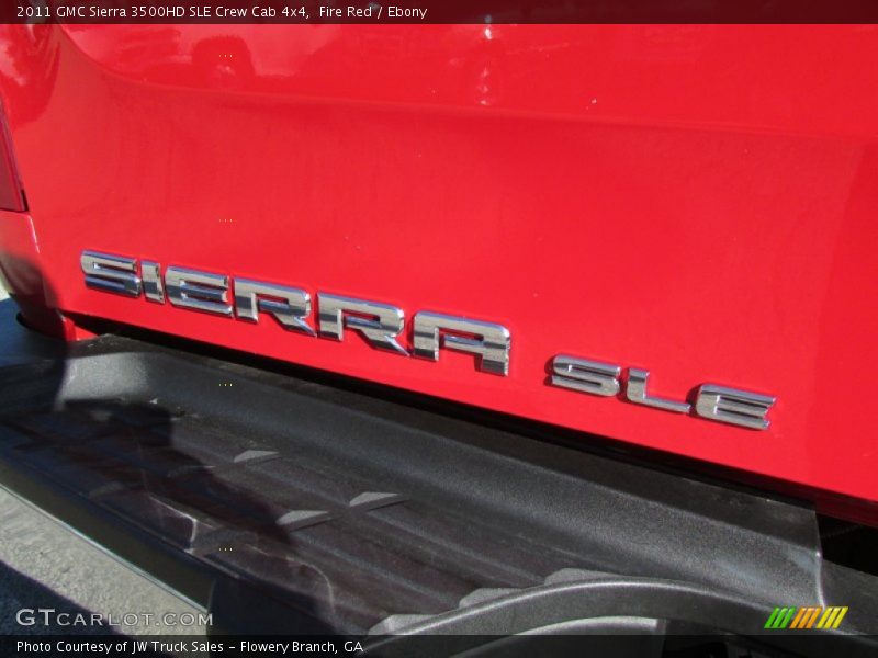 Fire Red / Ebony 2011 GMC Sierra 3500HD SLE Crew Cab 4x4