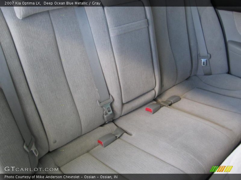 Deep Ocean Blue Metallic / Gray 2007 Kia Optima LX